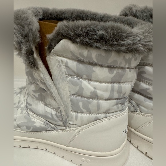 NEW Ryka Women’s Suzy Water Repellant Camo White Ankle Boots Size 9.5M - Picture 8 of 11